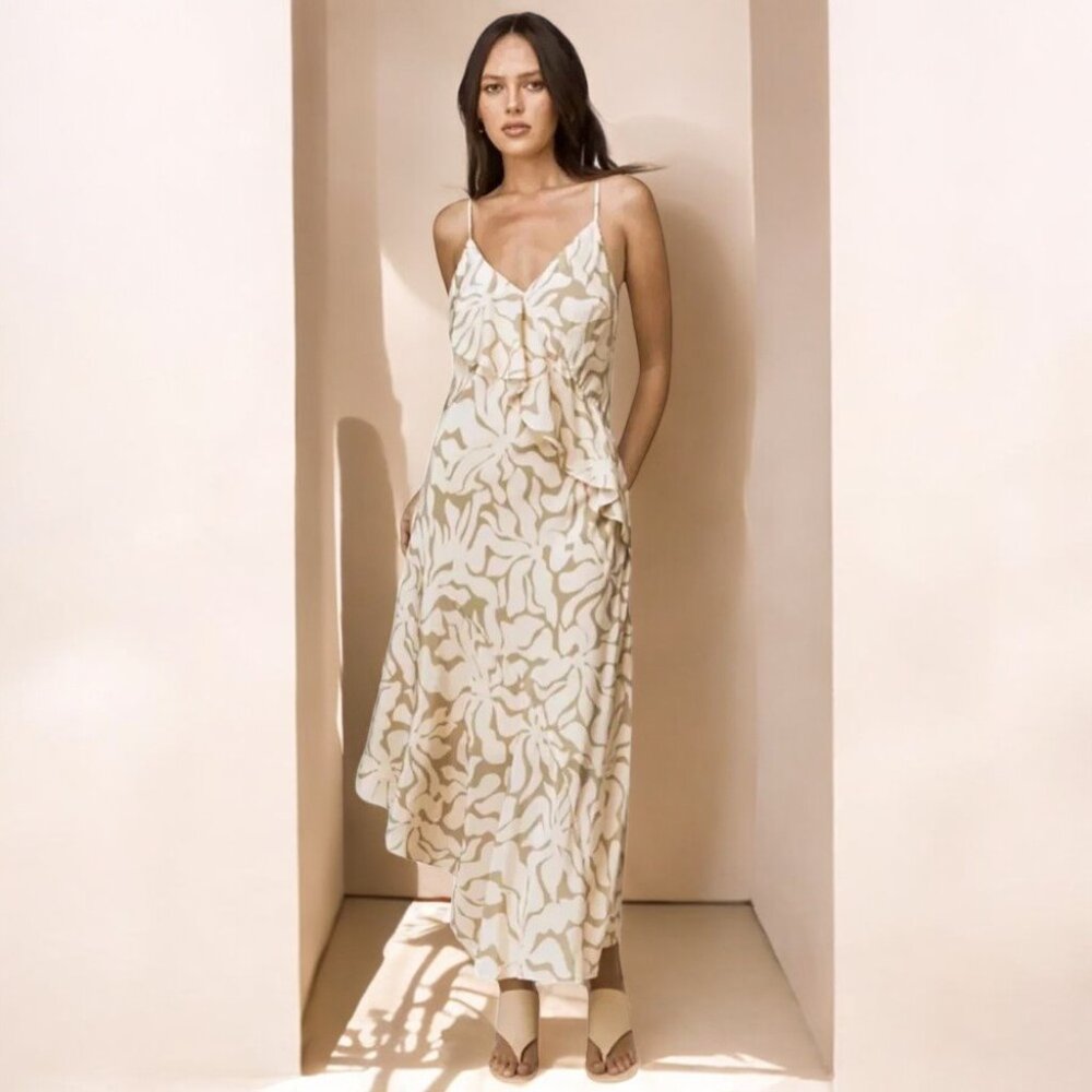 NWT Revolve Mon Renn High Tide Strappy Midi Dress - Picture 8 of 8